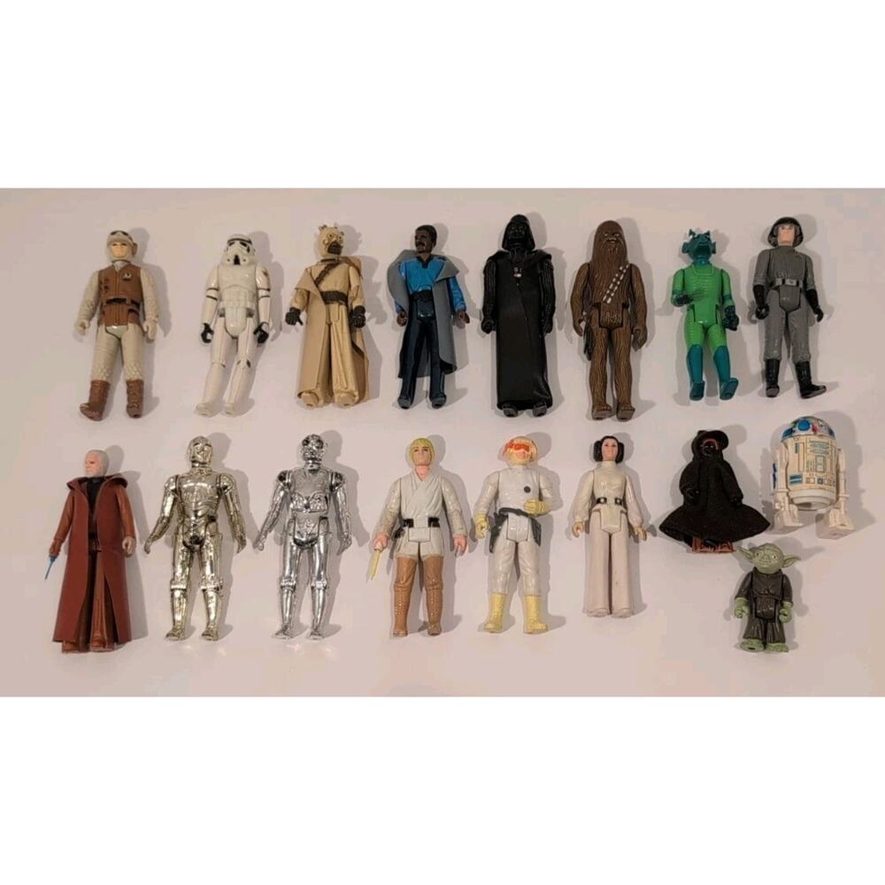 Vintage Kenner Star Wars Lot - 17 Figures Total 1977/1978/1980